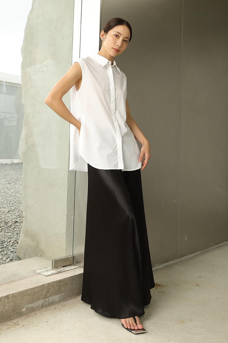 Sleeveless Shirt | White