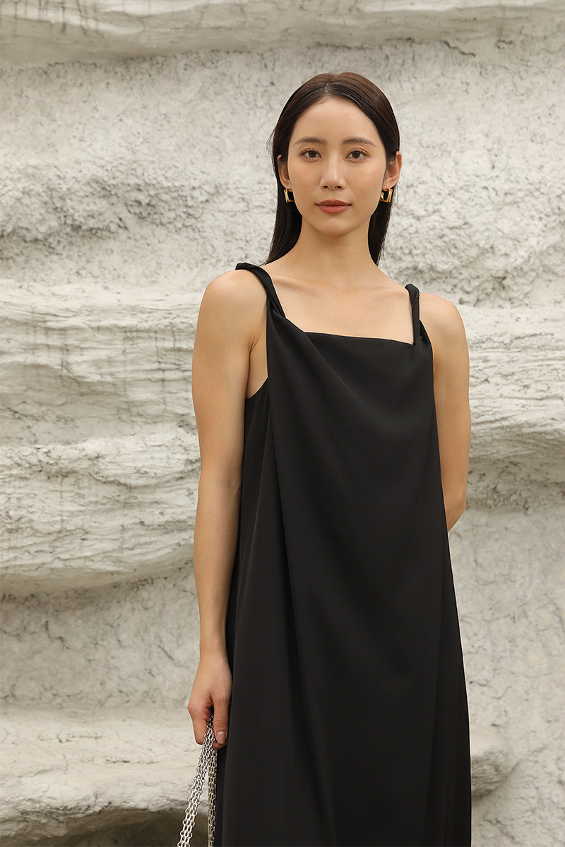 Open Back Dress | Black