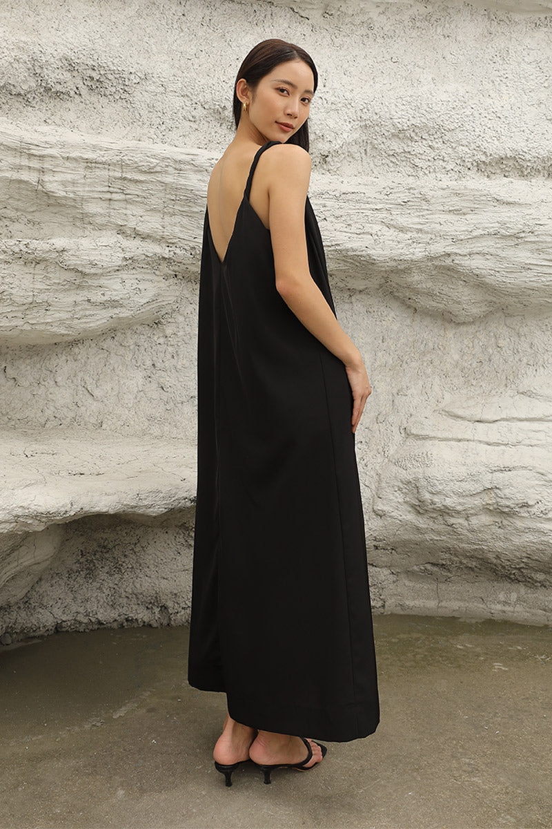 Open Back Dress | Black