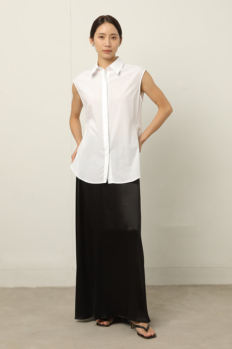 Sleeveless Shirt | White