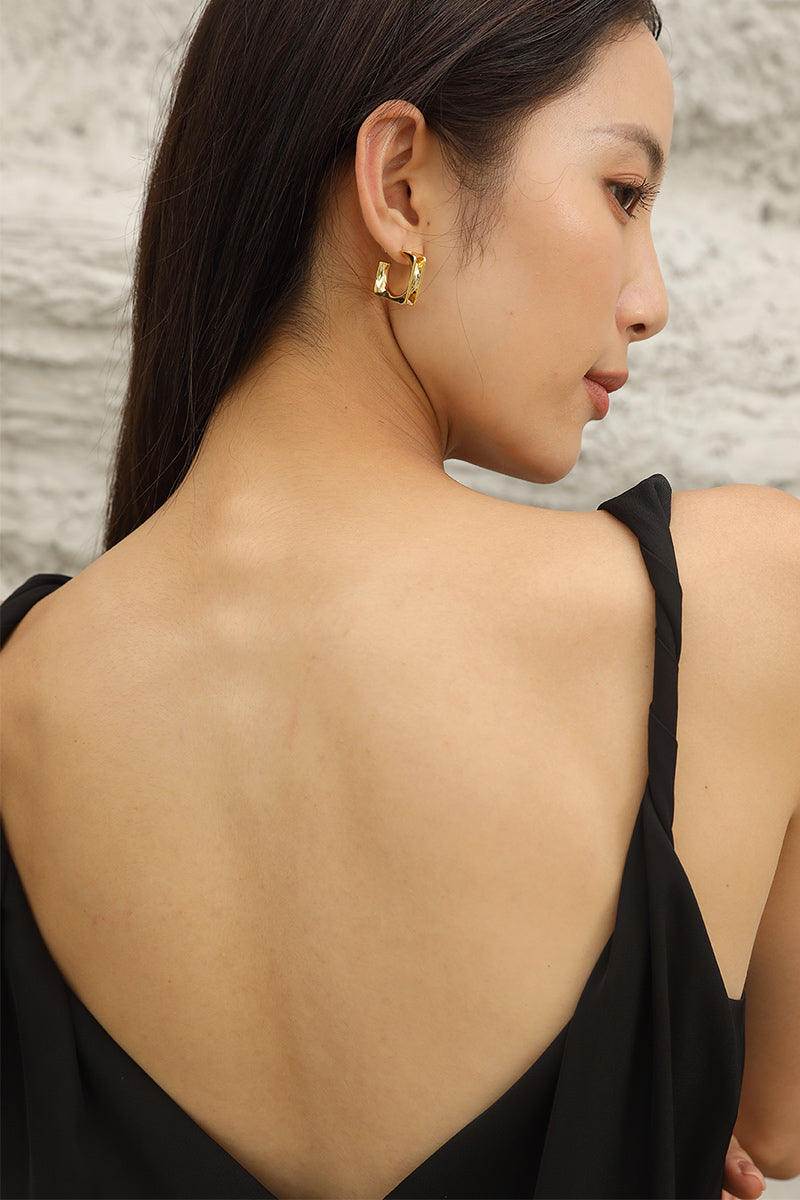 Open Back Dress | Black