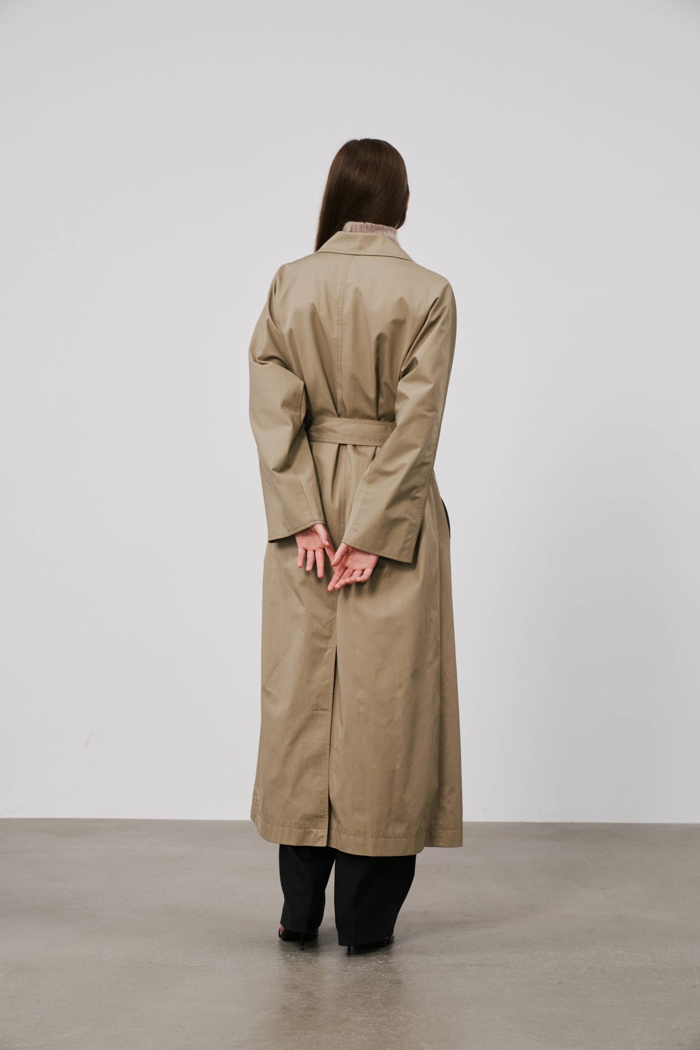 Double Breasted Trench Coat | Camel
