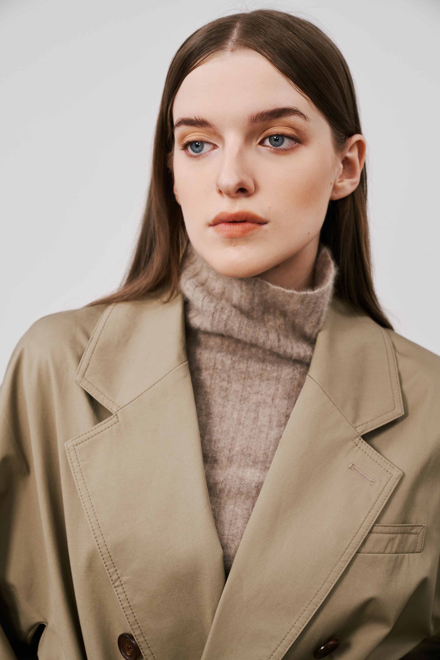 Double Breasted Trench Coat | Camel