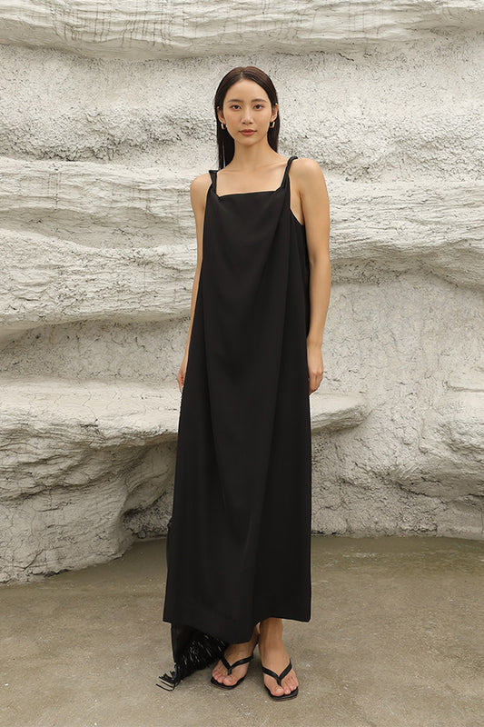 Open Back Dress | Black