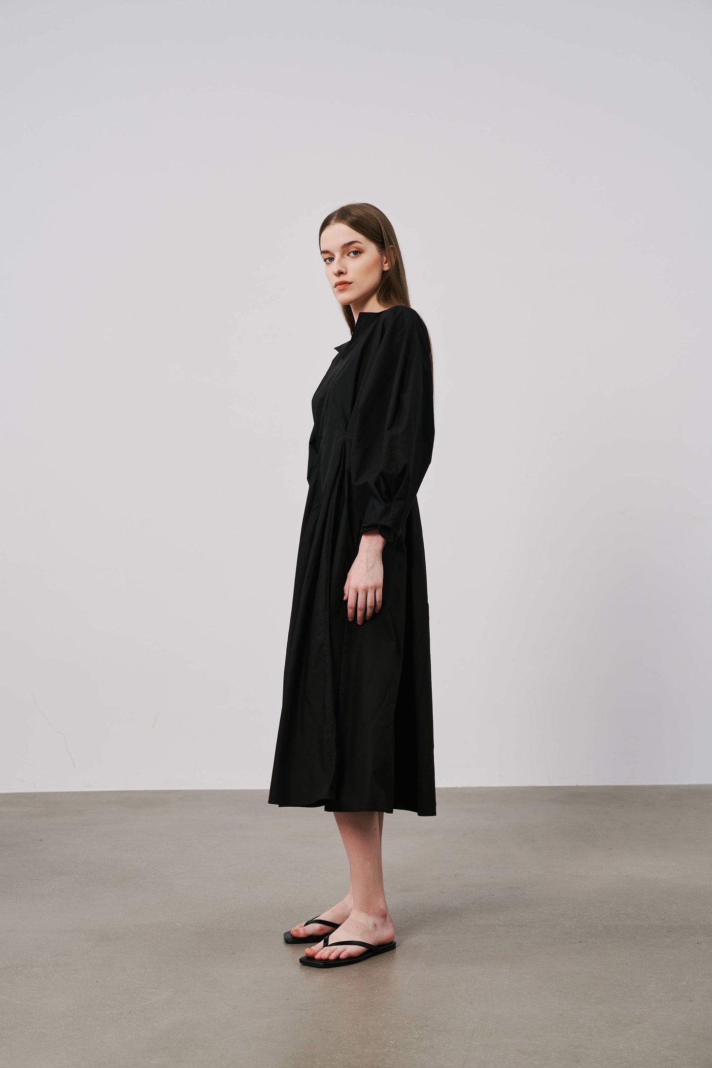 Balloon Sleeve Dress | Black