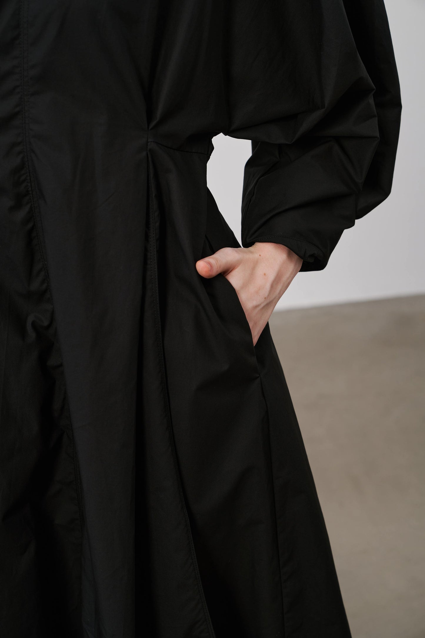 Balloon Sleeve Dress | Black